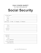 Social Security Fax