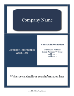Company Flyer LibreOffice Template