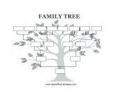Blank Family Tree