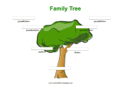 Colorful 3 Generation Family Tree