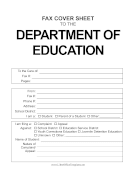 Fax Addressing Department Of Education