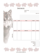 Invoice With Wolf