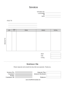 Remittance Slip Invoice Products