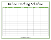 School Online Schedule