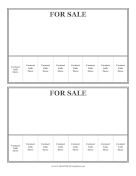 Tabbed Sale Flyer 2 Per Page
