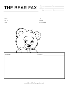 Teddy Bear Fax