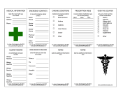 Wallet Medical Information Card