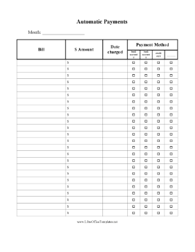 Automatic Payment Dates Tracker LibreOffice Template