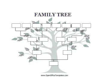 Blank Family Tree LibreOffice Template