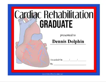 Cardiac Rehab Graduation LibreOffice Template