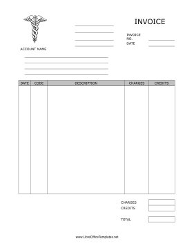 Doctor Invoice LibreOffice Template