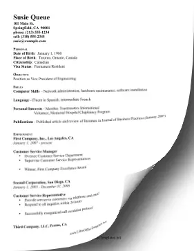 Engineering CV LibreOffice Template