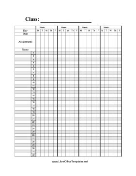 Grading Paper LibreOffice Template