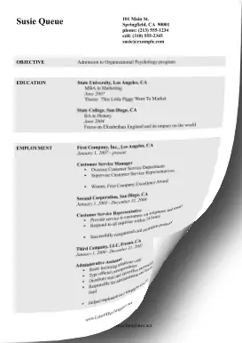 Higher Education CV LibreOffice Template