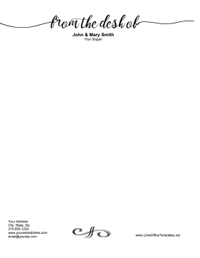 Letterhead From The Desk LibreOffice Template