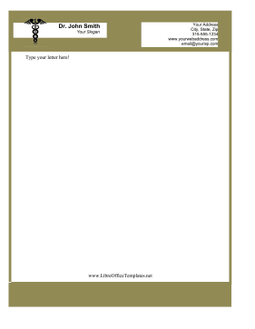 Medical Business Letterhead LibreOffice Template