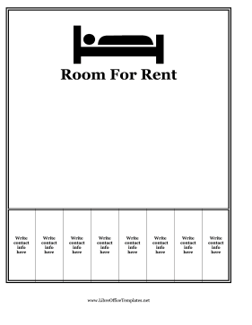 Rental Flyer LibreOffice Template