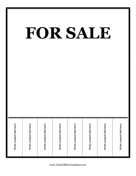 Sales Flyer LibreOffice Template