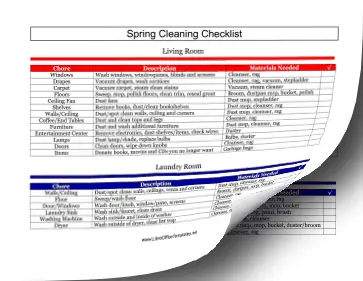 Spring Cleaning Checklist LibreOffice Template