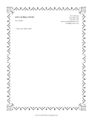 Black Tapestry Border LibreOffice Template