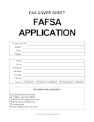 Fax Applying For FAFSA LibreOffice Template