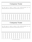 Tabbed Flyer 2 Per Page LibreOffice Template